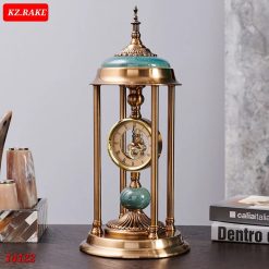 Luxury Desktop Clock Table Clock Pendulum Sitting Clock Pendulum Creative Metal Retro Desktop Clock 14122