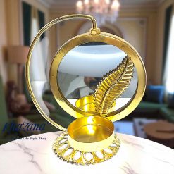 1PC European and American Iron Candle stand mirror Containers Dinner Candle Holders Romantic Decorations
