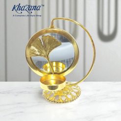 1pc European Style Iron Material Candle Holder, Atmosphere Making Golden