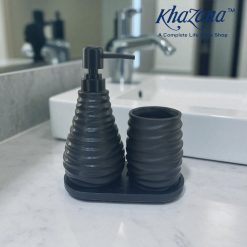 Modern Black Soap Dispenser &  Bathroom Set