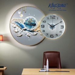 Luxury Feather Decorative Wall Clock