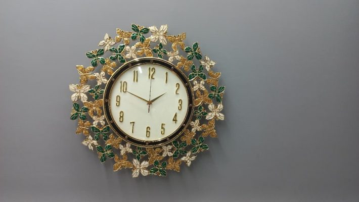 Butterfly Enamel Wall Clock Living Room Wall Clock Quartz Clock