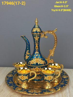 Opulent Turkish Surai Set Style 8 Piece Serving Set