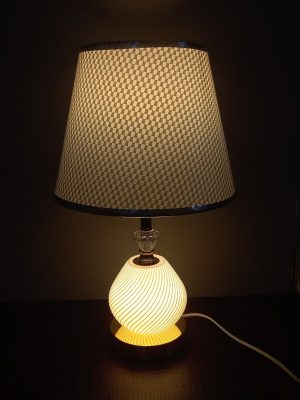 Ornate Gold & Illuminated Crystal Globe Table Lamp