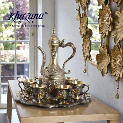 Vintage Ottoman Style Serving Set Dark surai set