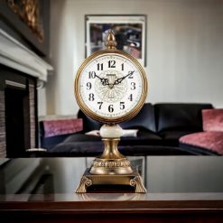 Alternative view of Retro decoration mantel clock, artistic desk clock 16164
