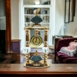 Desk Clock Desktop Desk Clock Living Room Clock Ornaments American Light Luxury Creative Retro Large Mute Desktop Clock