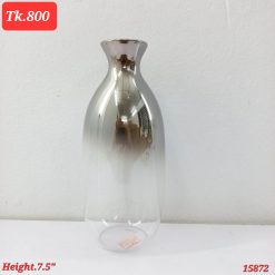 7.5" inches glass flower vase