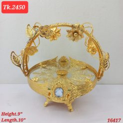 Household Candy Plate with Handle iron basket Serving Tray for Candy Vegetable