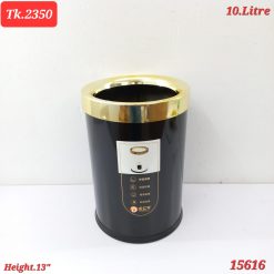13" metal dustbin is durable and easy to clean, making it a great addition to your household.