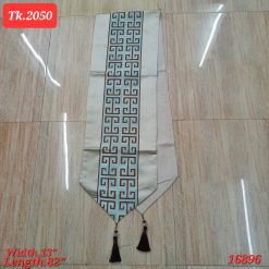 Alternative view of Enhance your table setting with our 82" long fabric table runner.