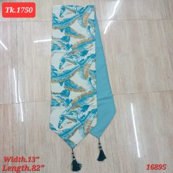 This 82" table runner is the perfect addition to your dining table or buffet. Made with high-quality fabric, it adds an elegant touch to any occasion.