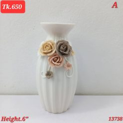 6″ inches Ceramic table flower vase