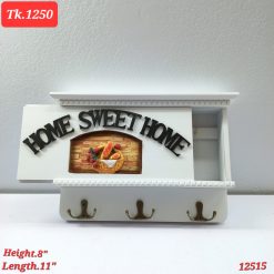 White key holder wooden wall decor pcs key storage box sweet home