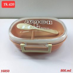 Alternative view of Two-Layer Compartments food grade pvc tiffin box lunch box