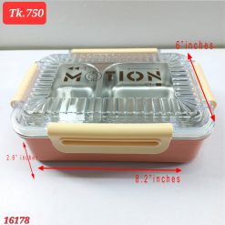 Alternative view of Latest innovation in lunchware: the Metal with Food-Grade PVC Tiffin Box office lunch box