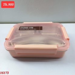 Alternative view of tiffin box with a metal exterior premium Quality Metal Offce/school lunch box