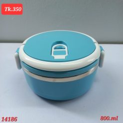Alternative view of Metal Premium Tiffin Box round bowl style airtight Lid 800 ML