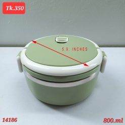 Metal Premium Tiffin Box round bowl style airtight Lid 800 ML