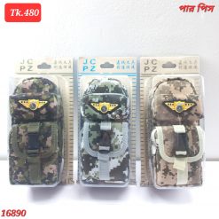army color fabric pencil bag multi compartments