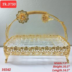 European style retro round fruit tray with waist collection and basket, square fruit basket furniture, living room dessert tray