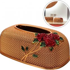 Tissue Box Car Tissue Holder Desktop Stand Tissue Paper Case Cover Car Mount Vintage Decor Vintage Tissue Holder 16988