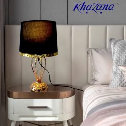 Modern Table Lighting with Marble Base Bedroom Bedside Light with Fabric Shade Desktop Lamp