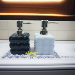 Black and White Ceramic Soap Dispensers
