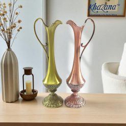 Decorative Vintage-Style Metal Vases