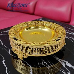 Golden Filigree Serving Dish Decor Tray