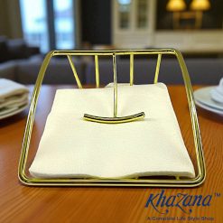 Modern Gold Metal Napkin Holder