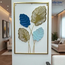 Tropical Leaf Wall Art with Gold Frame