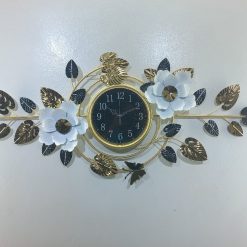 Alternative view of Artistic Floral Vine Metal Wall Clock