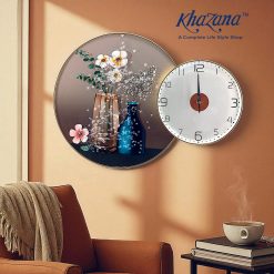 Elegant Floral Decorative Wall Clock