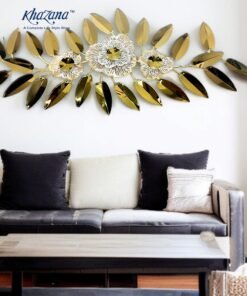 Floral Gold Metal Wall Art