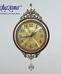 Alternative view of Luxury 3D Floral Metal Art Wall Clock