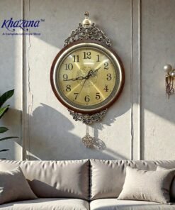 Luxury 3D Floral Metal Art Wall Clock