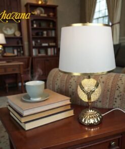 Radiant Mosaic Sphere Table Lamp with Silver Accents