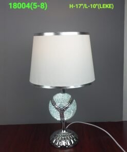 Radiant Mosaic Sphere Table Lamp with Silver Accents