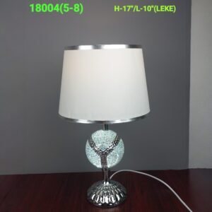 Radiant Mosaic Sphere Table Lamp with Silver Accents