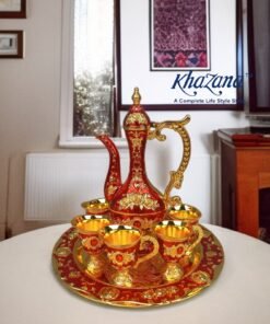 Luxurious Ornate Pitcher & Cup Serving Set 8 Piece