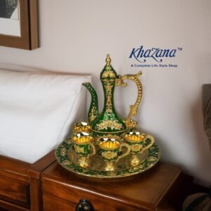 Luxurious Ornate Pitcher & Cup Serving Set 8 Piece