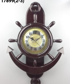 Nautical Anchor and Ship s Wheel Wall Clock