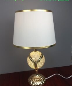 Elegant Crystal Orb Table Lamp with Gold Accents