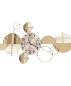 tropical radiance monstera metal wall clock