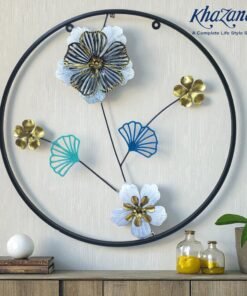 Mega Shop metallic floral and ginkgo wall sculpture