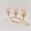 golden arch 3cup crystal candelabra