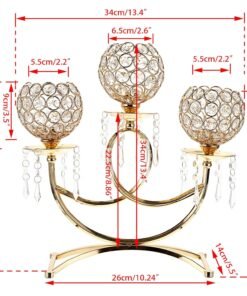 3 arms crystal candle holder gold candlestick table centerpieces for dining room wedding table 3 arms crystal candle holder gold candlestick table centerpieces for dining room wedding table