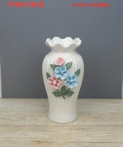 elegant 3d ceramic floral vase