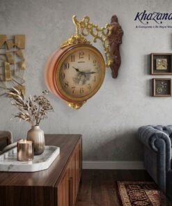 Mega Shop imported double sided wall clock roman and numeric dial